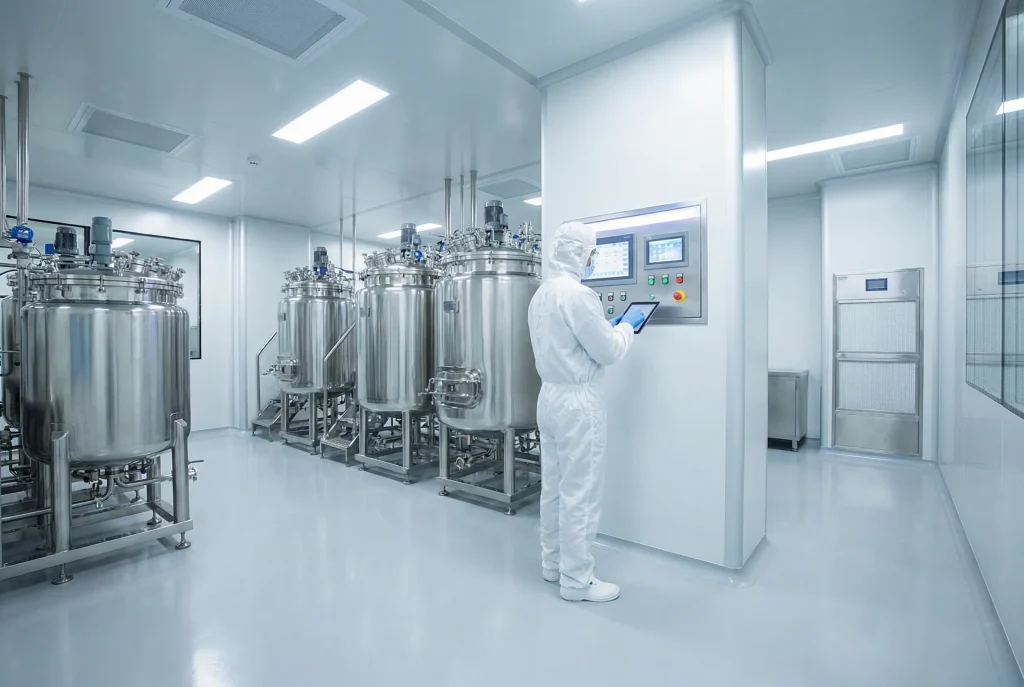 生物制药/制剂车间 A/B/C/D 级洁净分区设计与施工示意图