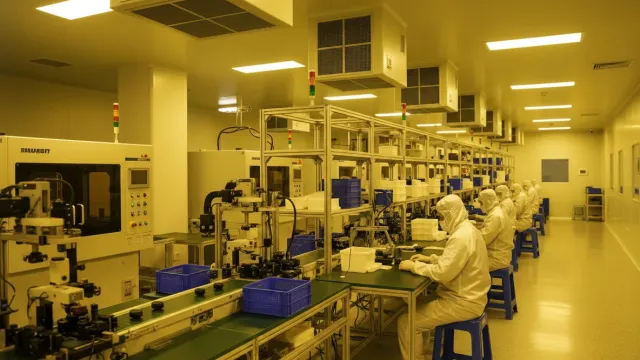 手机镜头光学模组洁净车间
