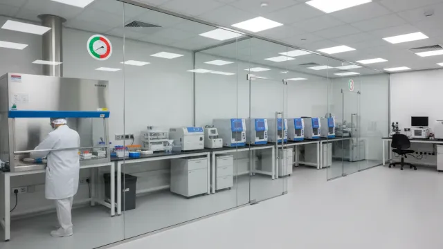 三甲医院 PCR 实验室四区分隔