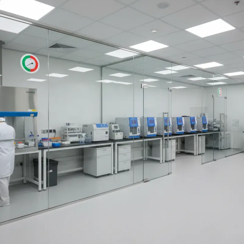 三甲医院PCR实验室四区分隔净化工程
