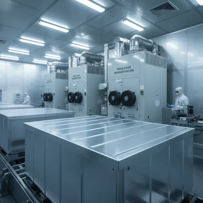 方形铝壳动力电池注液干燥房工程