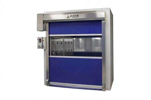 快速卷帘门货淋室 - 智能化物流净化与高效通行定制方案