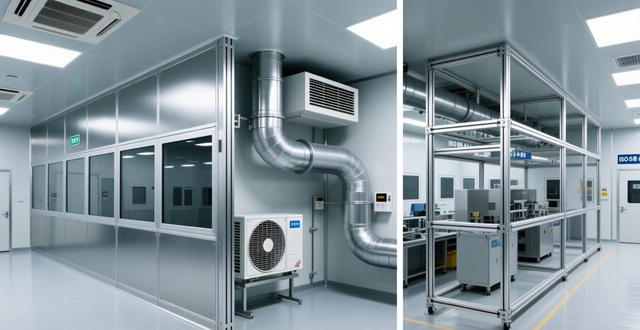 无尘车间铝型材选型指南,铝合金地槽、净化铝材怎么选? - 广东森培环境工程