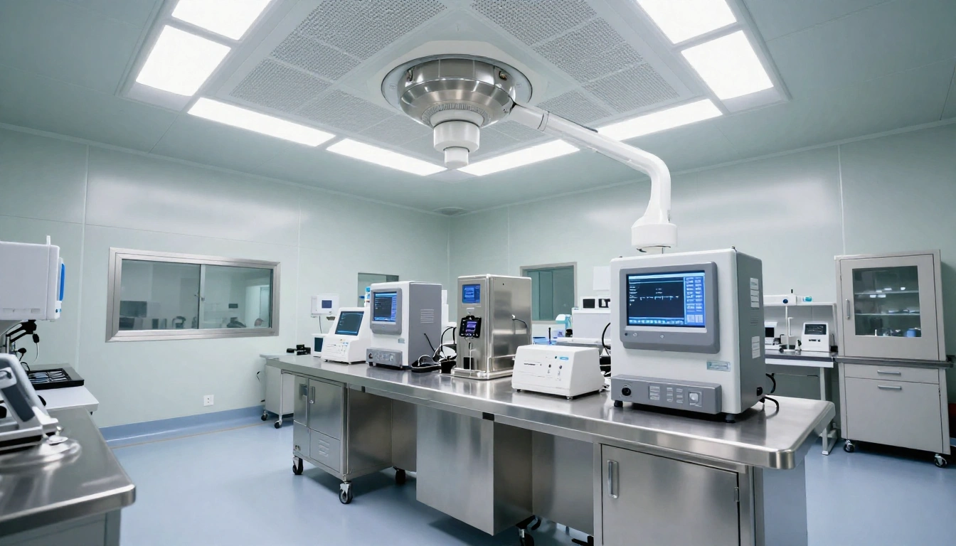 PCR实验室装修招标：基于GB 19489标准的压差梯度控制与气流组织优化方案 - 净化工程技术示意图