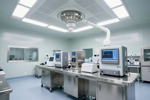 PCR实验室装修招标：基于GB 19489标准的压差梯度控制与气流组织优化方案 - 净化工程技术示意图