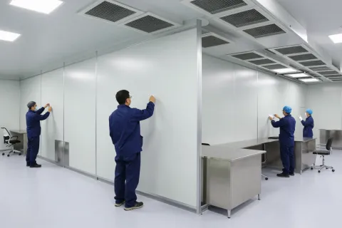 化妆品无尘车间施工 - 净化工程技术示意图