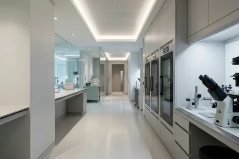 IVF实验室建设与胚胎实验室环境控制场景图