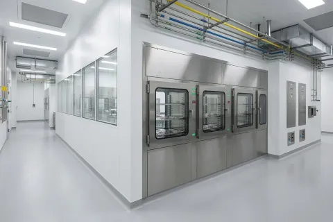 IVF实验室辅助区与公用系统协同示意