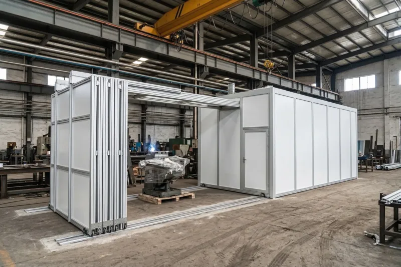 伸缩式开合洁净室