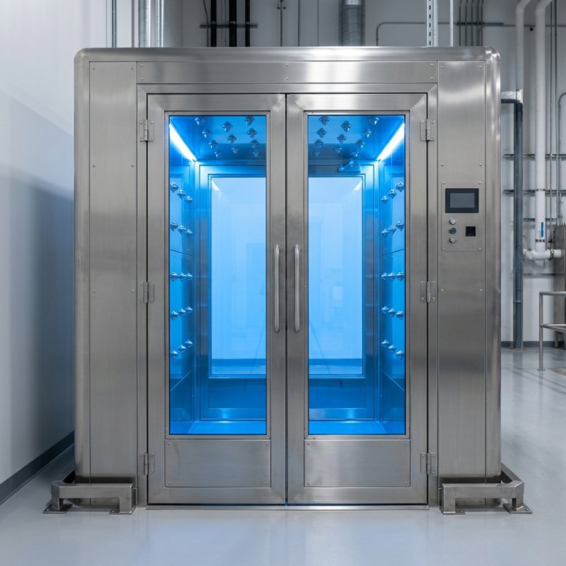 智能双开门风淋室