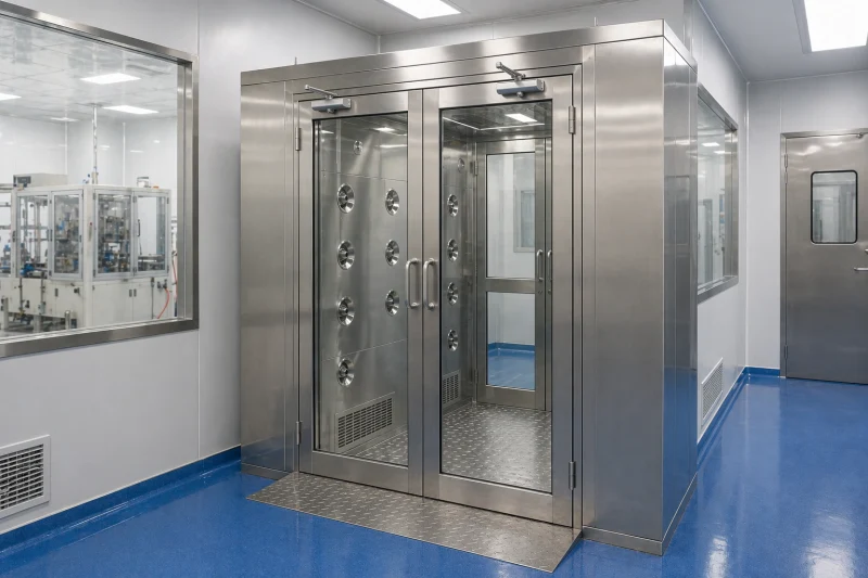 智能双开门风淋室